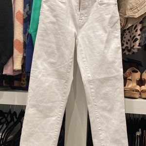 Frame white jeans